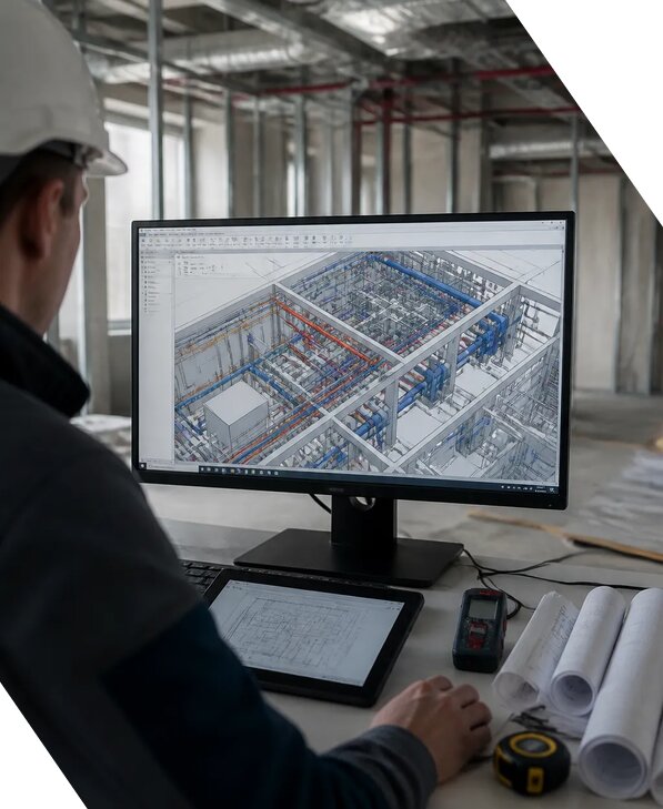 Создание BIM модели инженерных сетей для объектов в Тамбове